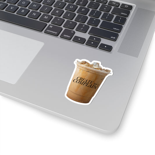 Sticker - Cute Iced Coffee 'Create Don't Complain'